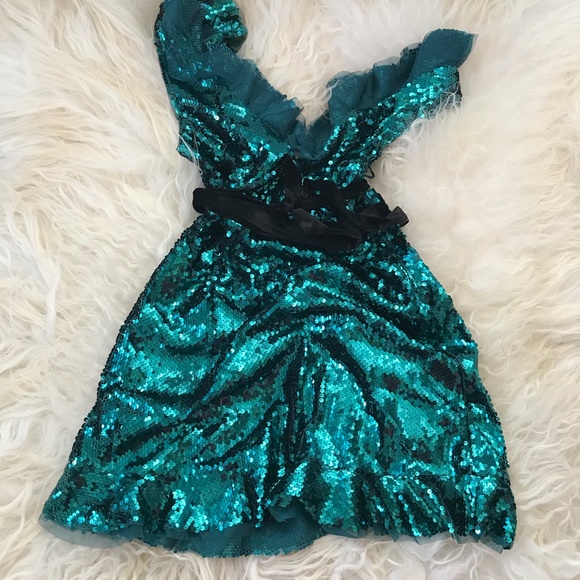 Free People Sequin Siren Mini Dress - Picture 3 of 8